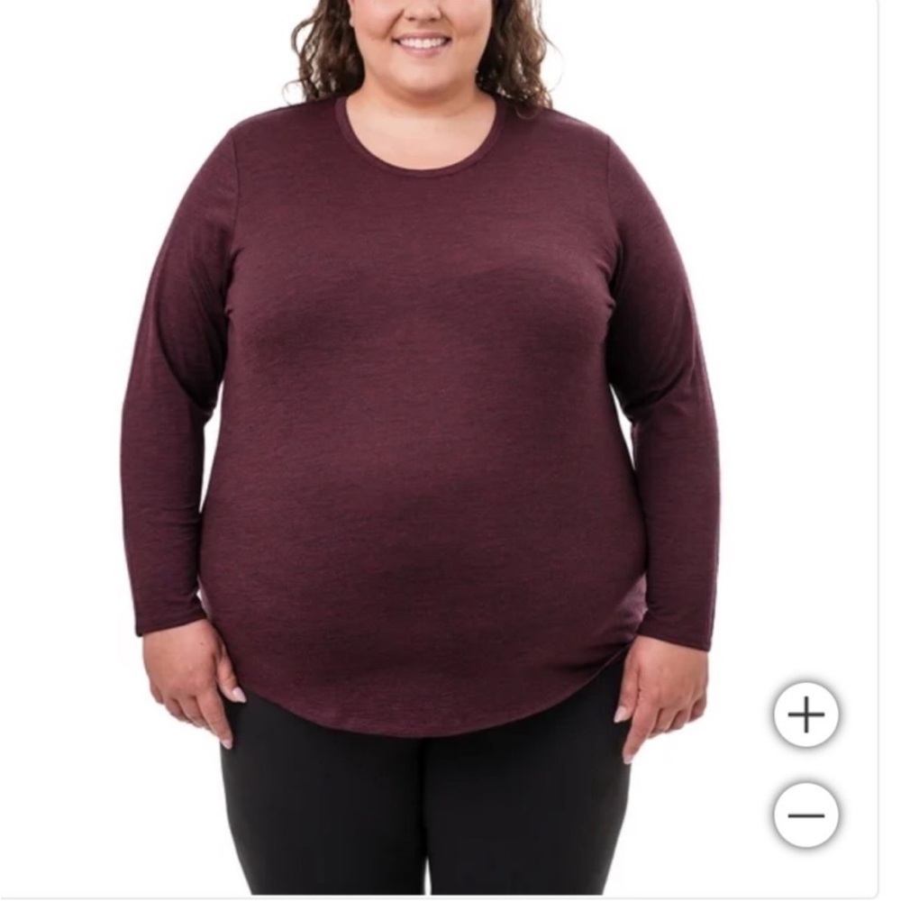 Segments Ladies Merino Wool Top DARK RED XXL